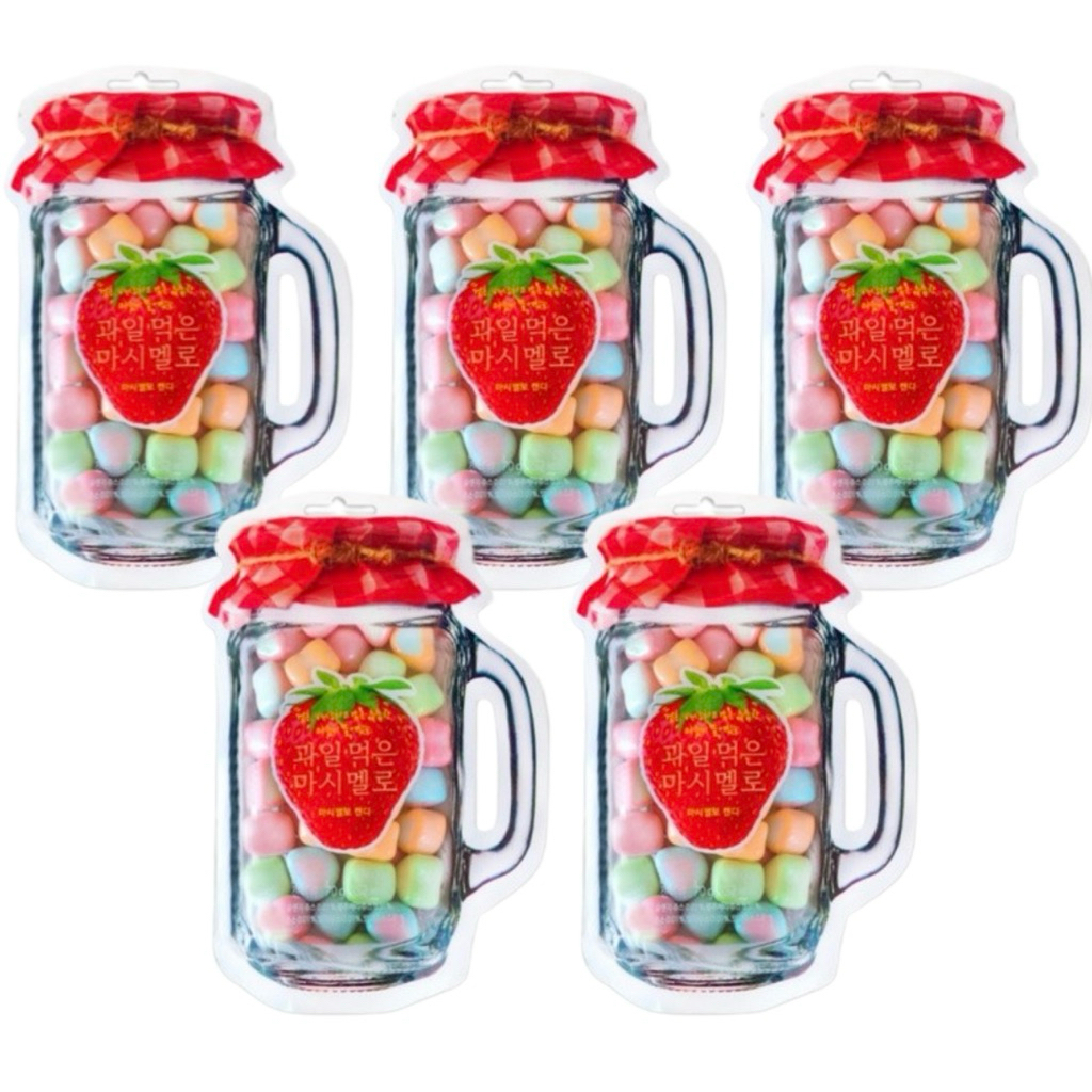 Kẹo Thả Đá CRISPY MARSHMALLOW nhân mứt trái cây Hàn Quốc Kẹo Thả Đá Vị Trái Cây Mềm Dai, Ăn Vui Miệng, Tiện Mang Theo