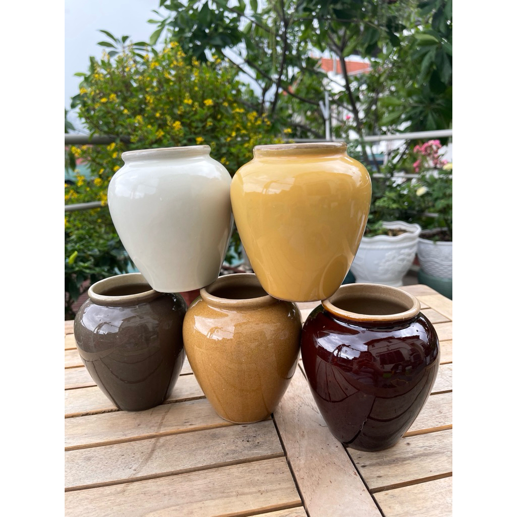Combo 10 Lu nước 500ml nhiều màu - Ly gồm decor vintage cái