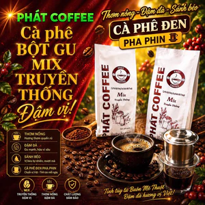 1kg Cafe BỘT PHÁT COFFEE Mix Truyền Thống Pha Phin thơm đậm hậu sánh béo