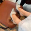 Bigsize 35-41 Giầy cao gót mũi nhọn hậu khoá cài chất da kim tuyến anh kim gắn nơ bông mai đính đá gót cao 5-9p mã B18