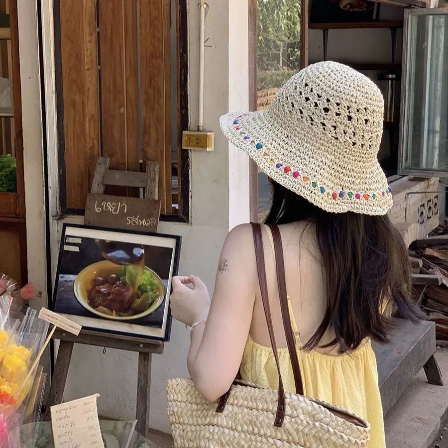 Mũ Rơm Nữ, Nón Cói Đi Biển Phong Cách Hàn Quốc