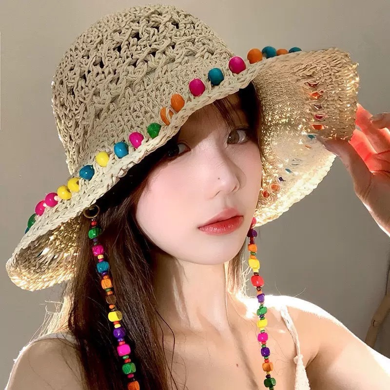 Mũ Rơm Nữ, Nón Cói Đi Biển Phong Cách Hàn Quốc