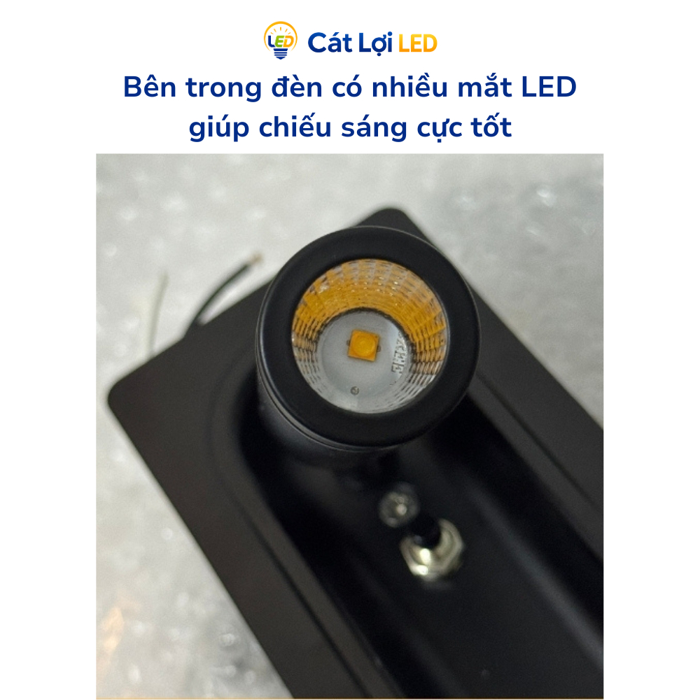 Đèn LED âm trần để bàn, công suất 3W, tiện ich đa năng, bảo hành 2 năm
