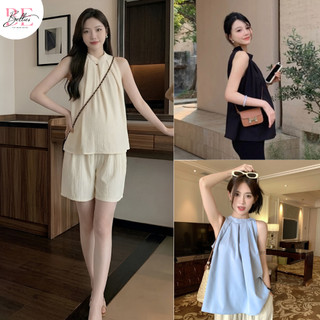 Áo Cổ Yếm Bầu Belles Mam Chất Đũi Hàn Loại 1 Mềm Mát Phong Cách Trẻ Trung Form Rộng Đủ Size AYD35