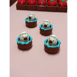 [Móc Khóa] Clicker Capybaras Ngâm Bồn Mini- Nhấn giảm căng thẳng, âm thanh giải trí, móc ba lo ấn tượng, quà tặng, deco