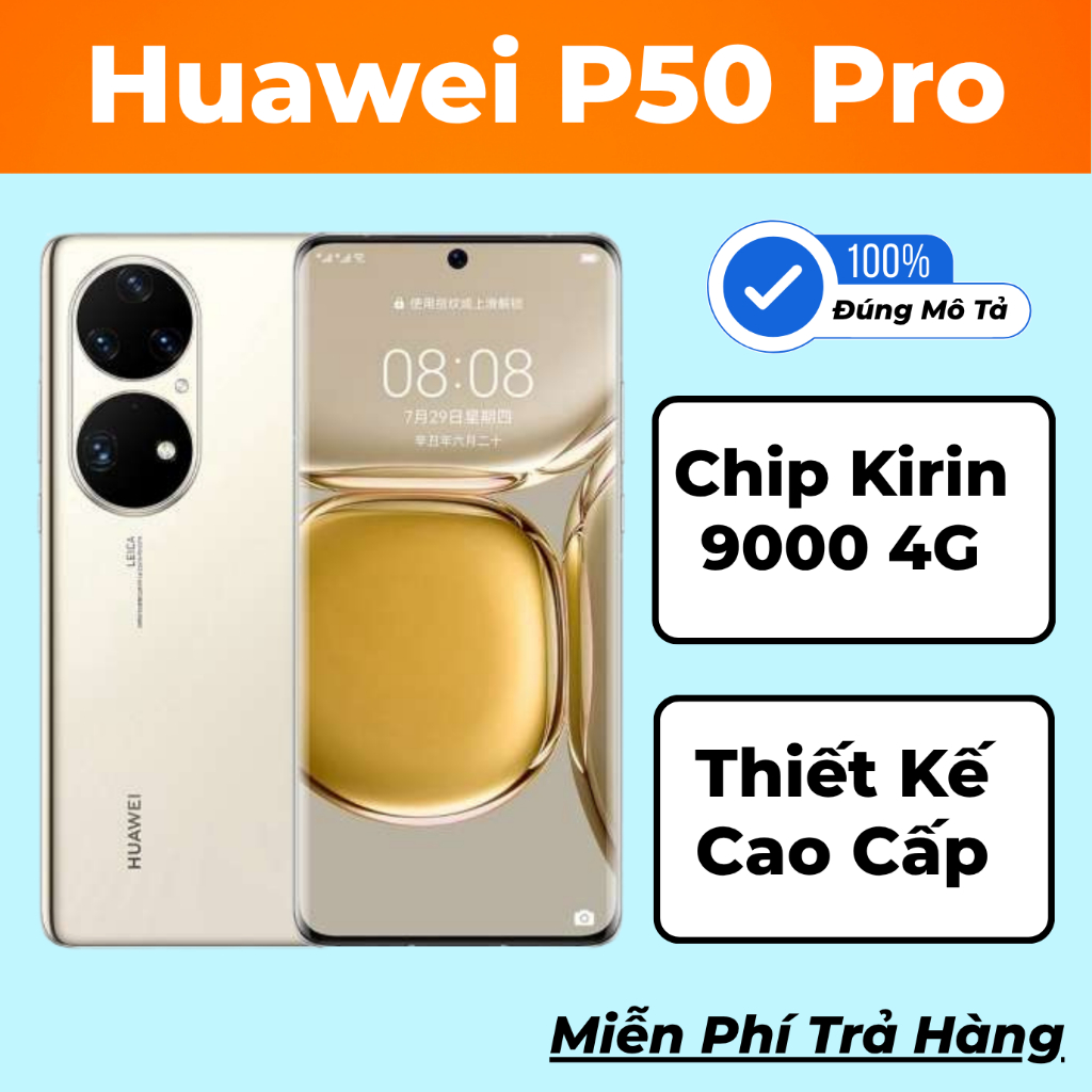 Điện Thoại Huawei P50 Pro Bản Chip Kirin 9000 [Full Google Ngân