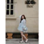 Đầm babydoll tơ đính nơ