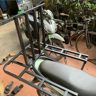 Giá Chở Hàng Xe Máy Cỡ Lớn 60x65cm-Mã 1605 Baga sắt chở đồ xe máy tải lớn, sơn tĩnh điện chắc chắn
