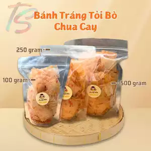 Bánh Tráng Bò Tỏi Chua Cay - Ăn Vặt Nhà Bơ Béo