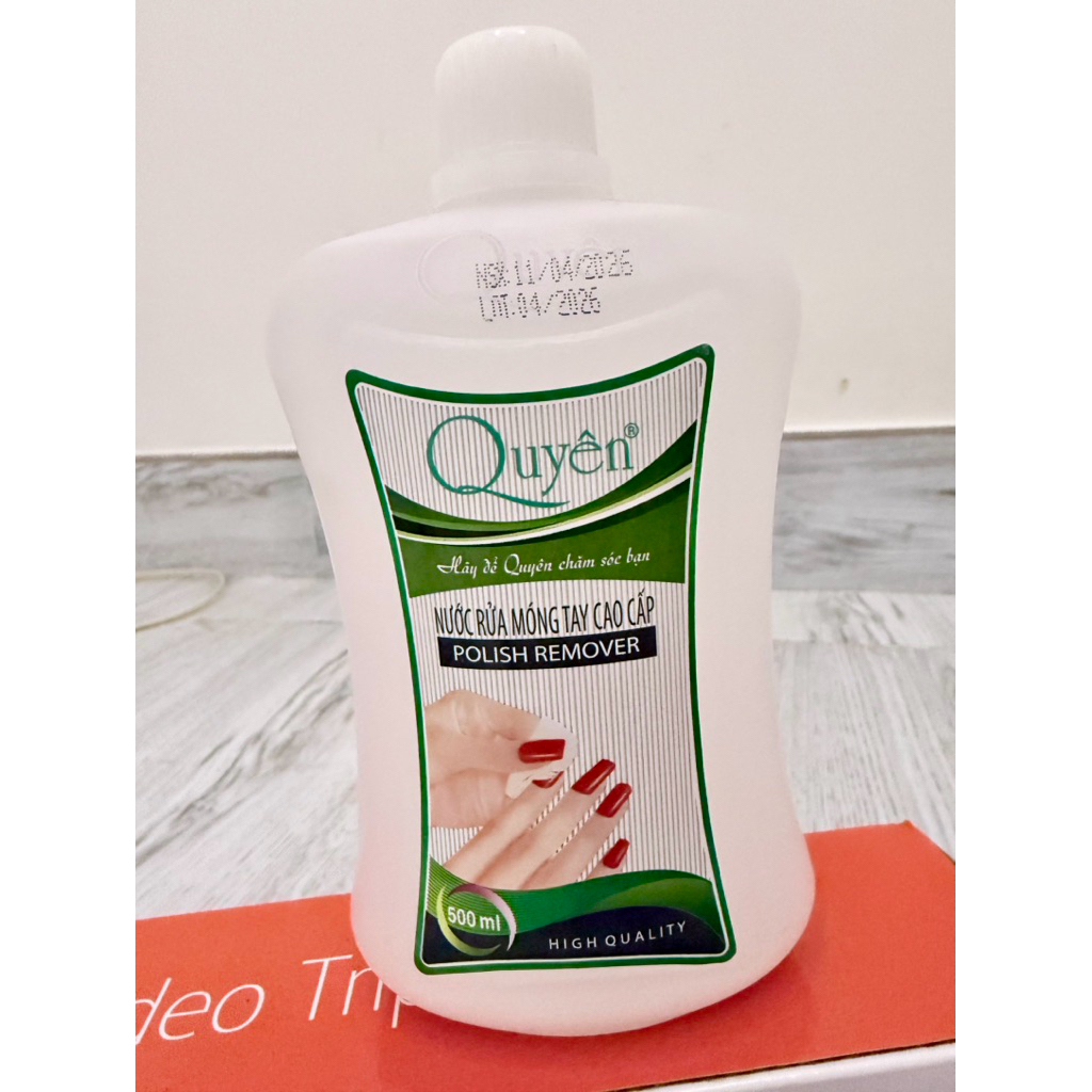 Axetol nước rửa móng tay QUYÊN chính hãng (40ml;125ml;500ml) giúp lau gel an toàn, hiệu quả nhỏ gọn