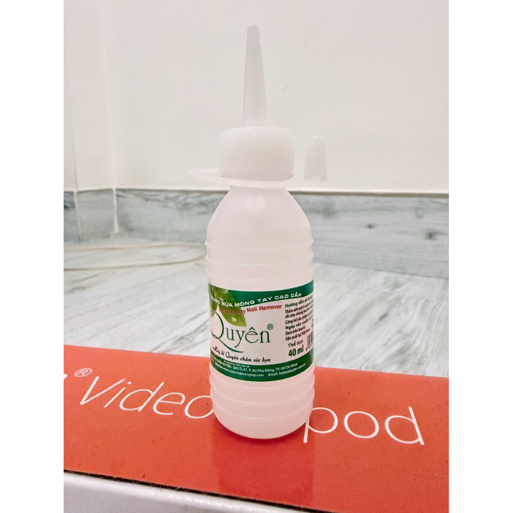 Axetol nước rửa móng tay QUYÊN chính hãng (40ml;125ml;500ml) giúp lau gel an toàn, hiệu quả nhỏ gọn