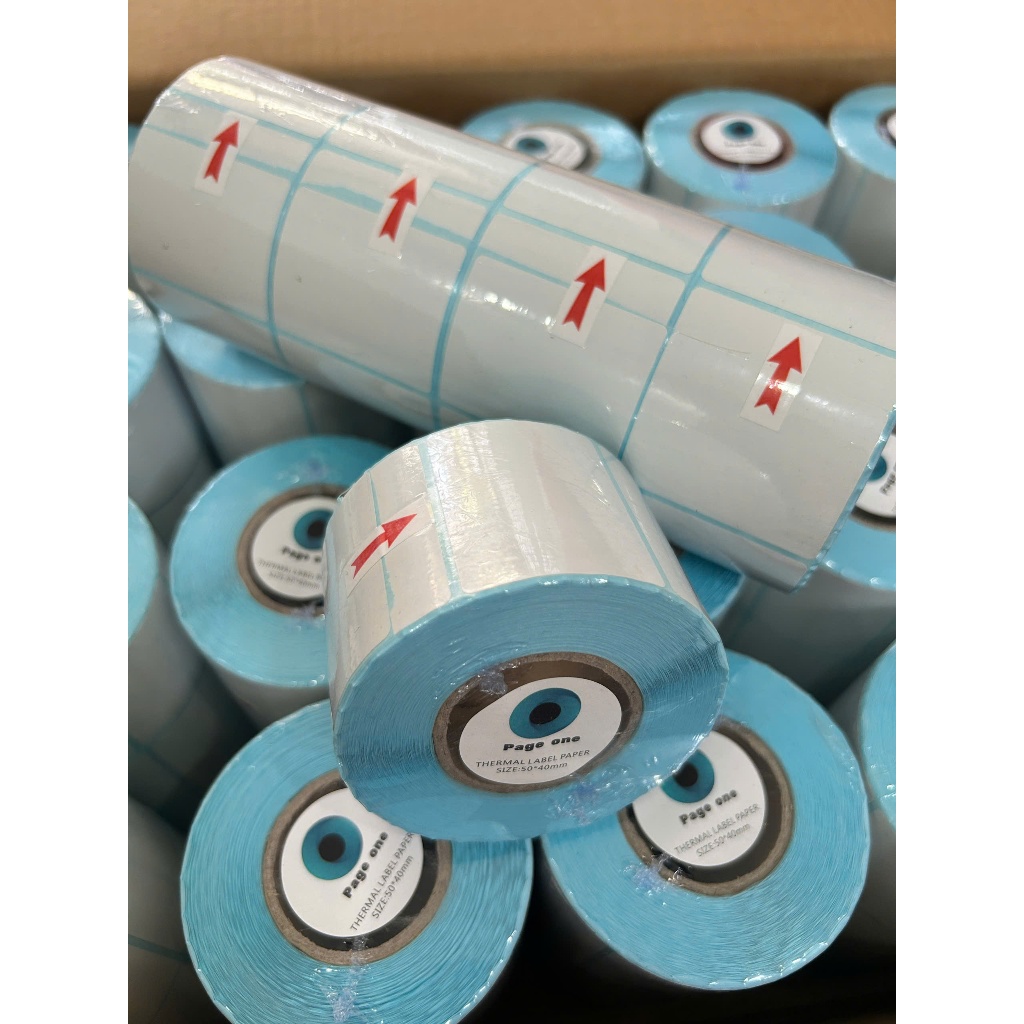 Giấy nhiệt 3 lớp 70x50mm chống nước, chống dầu, chống cồn, chống ma sát, lưu chữ lâu, in rõ nét, không phai màu.