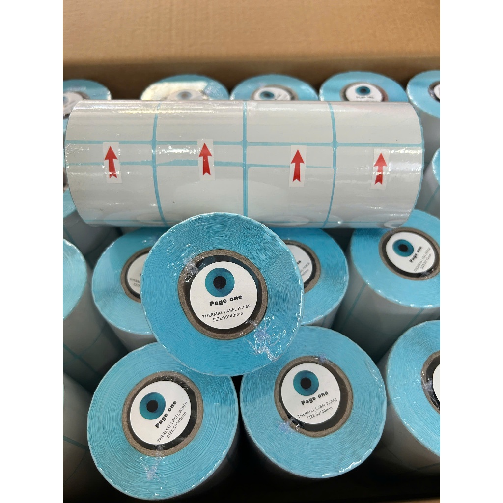 Giấy nhiệt 3 lớp 70x50mm chống nước, chống dầu, chống cồn, chống ma sát, lưu chữ lâu, in rõ nét, không phai màu.