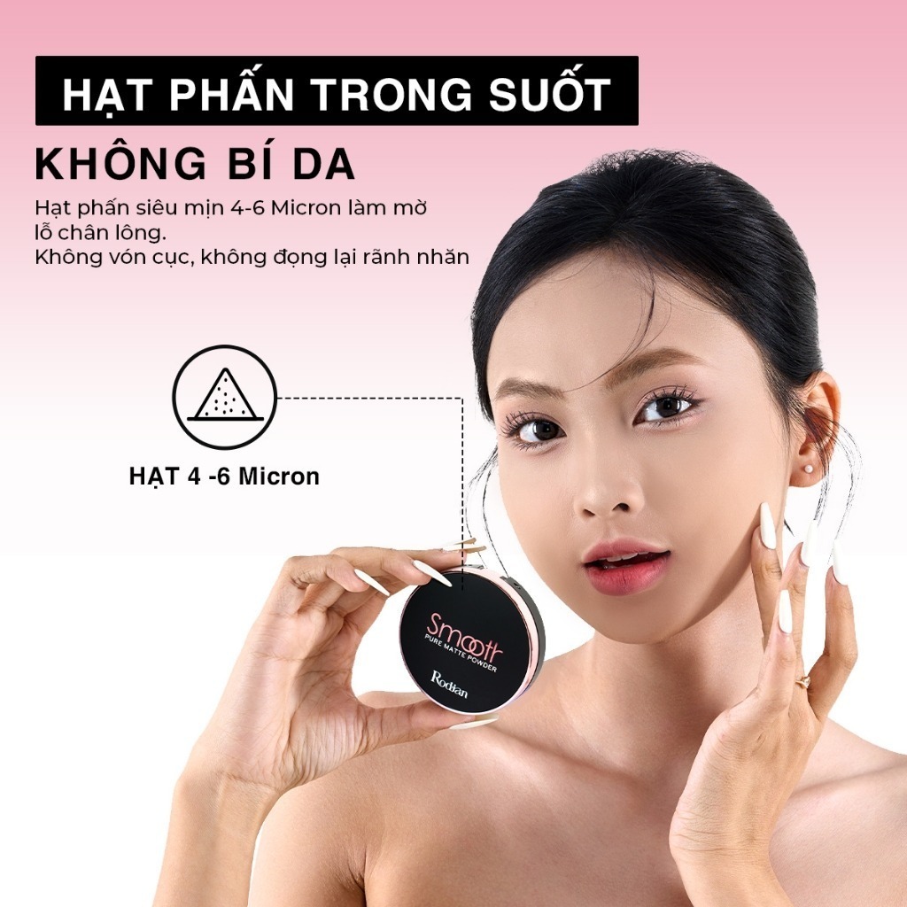 Phấn Phủ Dạng Nén Rodian 24h Kiềm Dầu, Cho Lớp Nền Khô Ráo Lâu Trôi 13g