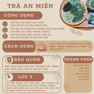 Trà An Miên - Trà Nhà Minh Giang - Dưỡng Tâm, An Thần, Dễ Ngủ