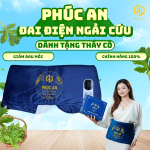Đai điện ngải cứu Phúc An, quà tặng tri ân thầy cô dịp cuối năm, thư giãn cơ thể, giảm mỏi cổ vai gáy