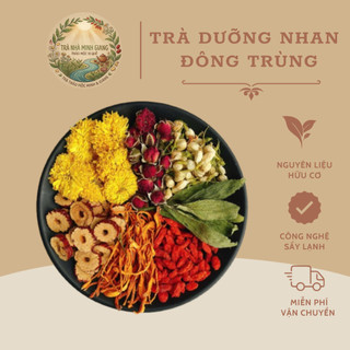 Trà Dưỡng Nhan Đông Trùng - Trà Nhà Minh Giang - Đẹp Da, Dễ Ngủ, Thanh Nhiệt, Bổ Khí Huyết