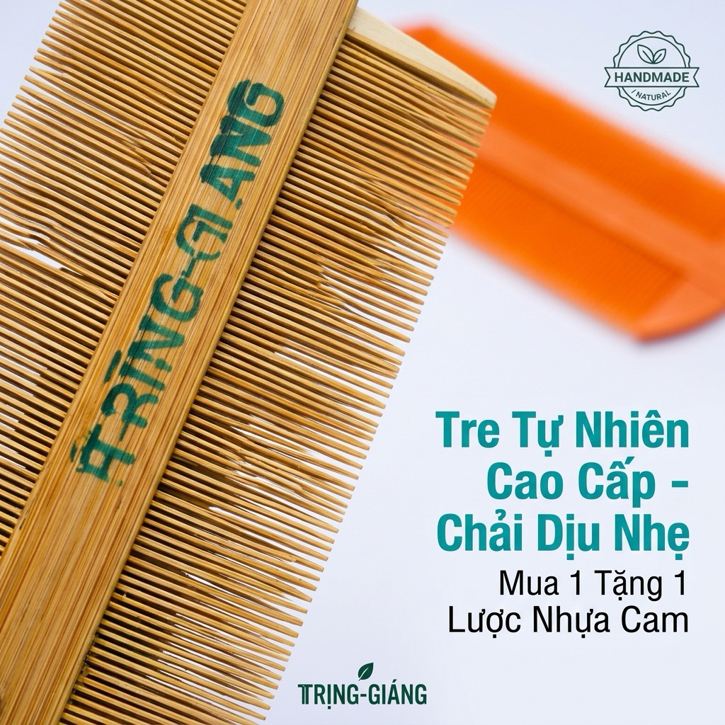 (Combo 2) Lược bí chải chí hai đầu cao cấp, lược chải chấy răng siêu dày 0.1mm làm sạch trứng an toàn dịu nhẹ cho bé