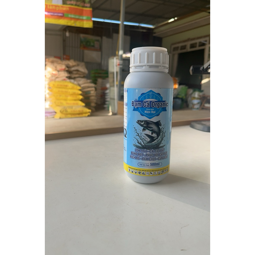 Đạm Cá Organic chai 500ml- Giúp Lớn Trái,Bung đọt,Kích rễ