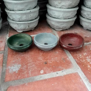 3 chậu trồng cây bonsai để bàn