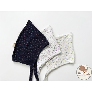 Mũ bonnet xinh xắn  mềm mại giúp bảo vệ tai,chống gió cho bé