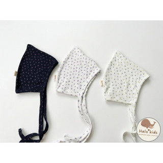 Mũ bonnet xinh xắn  mềm mại giúp bảo vệ tai,chống gió cho bé