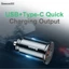 Tẩu sạc ô tô baseus CCALL-YS01 hai cổng sạc nhanh 30w.