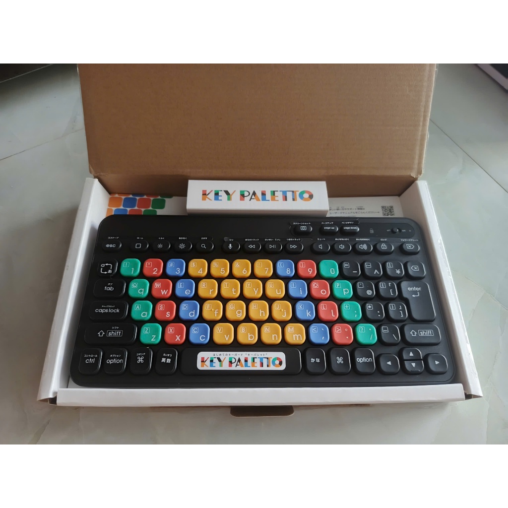 Bàn phím Elecom Key Paletto chính hãng Nhật Bản, có màu trên phím Học ...