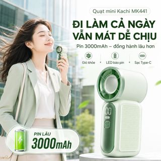 Quạt Cầm Tay Mini Kachi MK441 - Pin Khủng 3000mAh