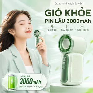 Quạt Cầm Tay Mini Kachi MK441 - Pin Khủng 3000mAh