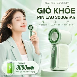 Quạt Cầm Tay Mini Kachi MK441 - Pin Khủng 3000mAh