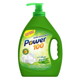 Nước rửa chén POWER100 - Trà xanh 3.5kg (3.43 lit)