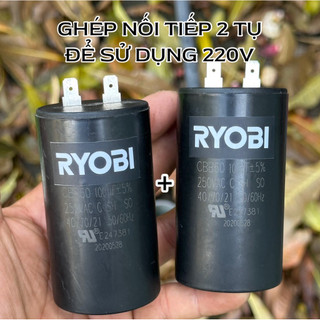 Tụ Điện 100uF 250VAC RYOBI Cao Cấp - Tụ Ngậm, Tụ Ngậm Khởi Động Động Cơ, Máy Nén Khí, Hàng Bãi Tuyển Chọn