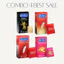 Combo Hộp To, Bao Cao Su 7 loại kéo dài time,gân gai,siêu mỏng 52mm Hộp 12 Chiếc