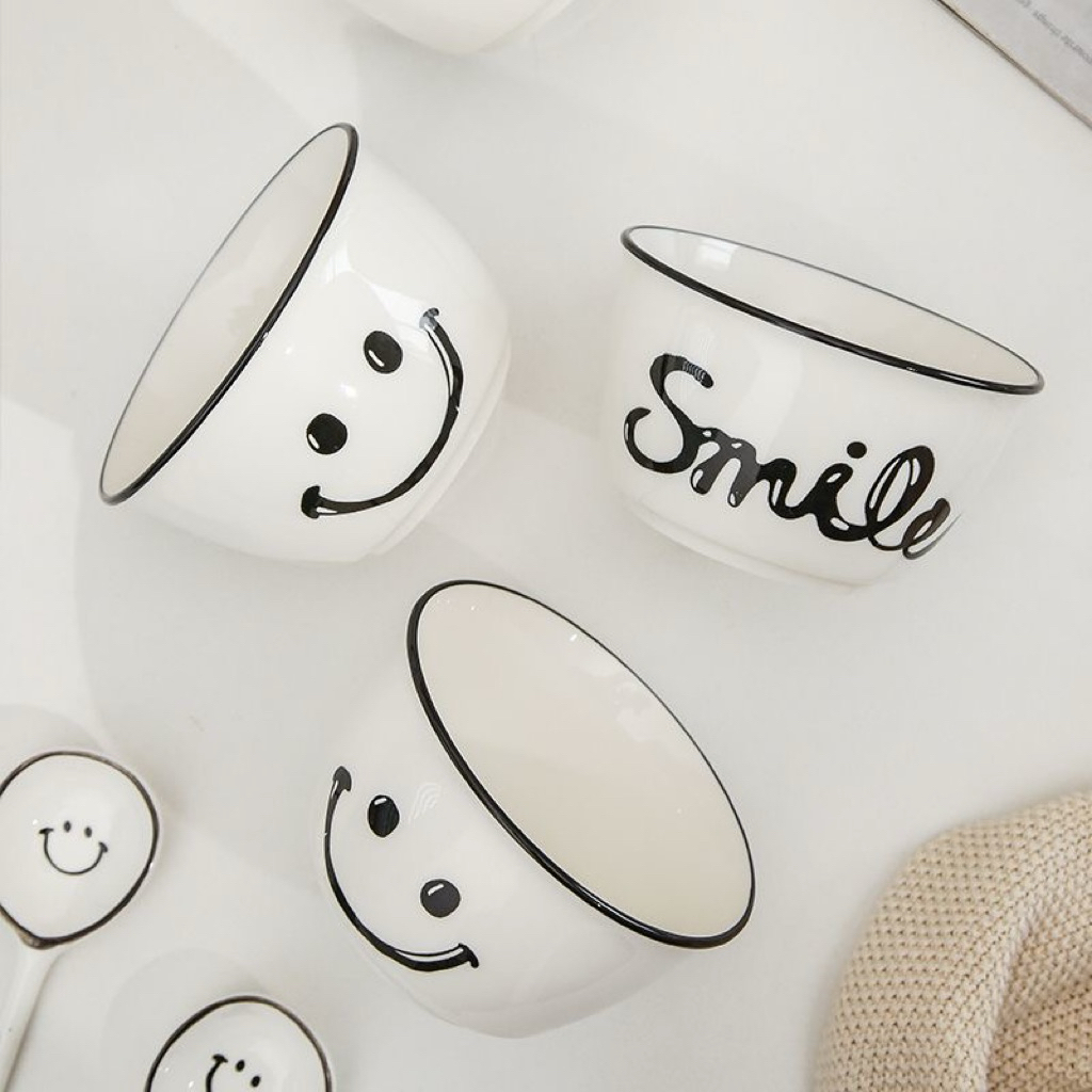 Chén Bát Cơm Sứ Cao Cấp Hình Hoạt Hình Ngộ Nghĩnh – Chén Sứ Ăn Cơm Cute Hình Bánh Trái Cây Dễ Thương