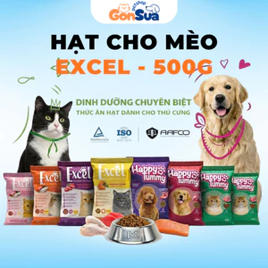 Hạt Cho Mèo Excel Bổ Sung Taurine, Omega 3-6, Dưỡng Lông, Dễ Tiêu Hóa Cho Mèo Lớn