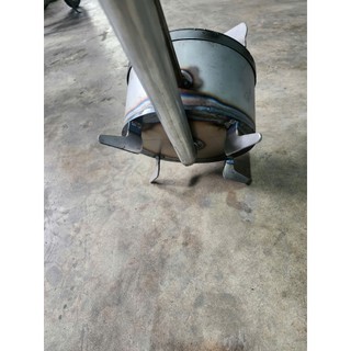 bếp đun dầu thải loại mộc không sơn đường kính 24cm