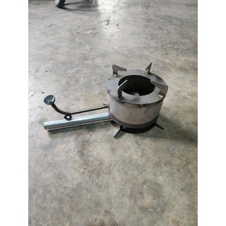 bếp đun dầu thải loại mộc không sơn đường kính 24cm