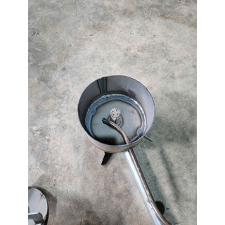 bếp đun dầu thải loại mộc không sơn đường kính 24cm