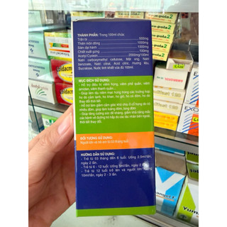 Ho cảm Seana-Hỗ trợ điều trị viêm họng,viêm phế quản,viêm amidan,giúp làm loãng đờm, long đờm