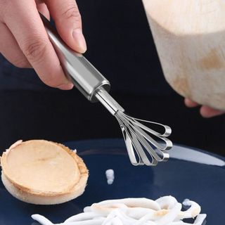 Dụng Cụ Nạo Dừa Sợi, Đánh Vảy Cá Inox Chống Ghỉ 2in1