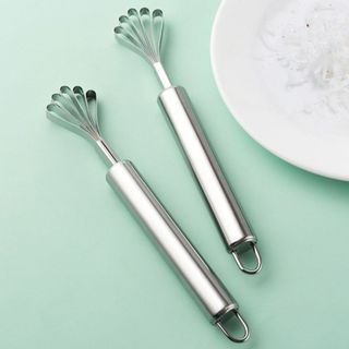 Dụng Cụ Nạo Dừa Sợi, Đánh Vảy Cá Inox Chống Ghỉ 2in1