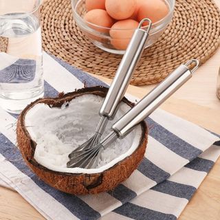Dụng Cụ Nạo Dừa Sợi, Đánh Vảy Cá Inox Chống Ghỉ 2in1
