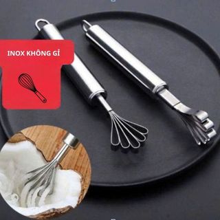 Dụng Cụ Nạo Dừa Sợi, Đánh Vảy Cá Inox Chống Ghỉ 2in1
