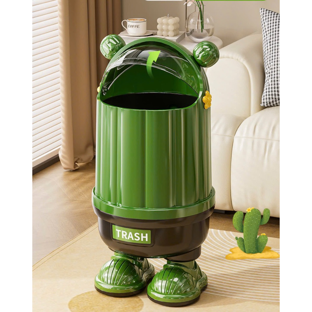 Thùng  rác  mini hình robot siêu xinh để  trong nhà siêu tiện lợi dày dặn chắc chắn