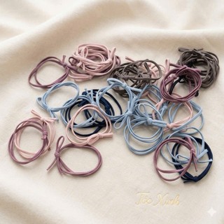 Thun Cột Tóc Co Giãn Đàn Hồi Tốt Nhiều Màu Pastel Vintage Cho Nữ