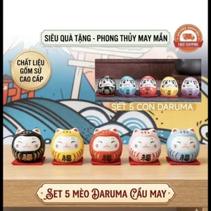 Bộ Daruma nhỏ 4,5cm/Daruma mèo