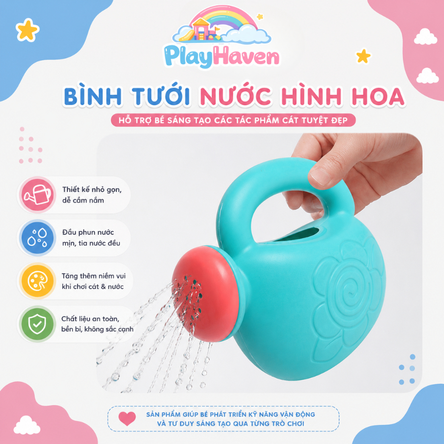 Đồ chơi xô xúc cát 18 chi tiết, đồ chơi đi biển cho bé chơi thoả thích