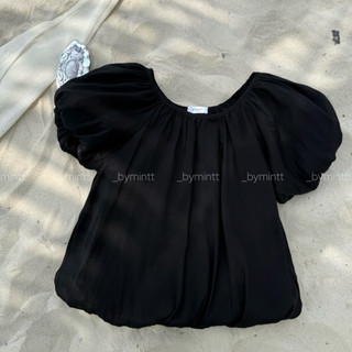 MUSE TOP | Áo voan bồng bềnh 2 lớp cổ tròn, nữ tính, nhẹ nhàng | Bymintt