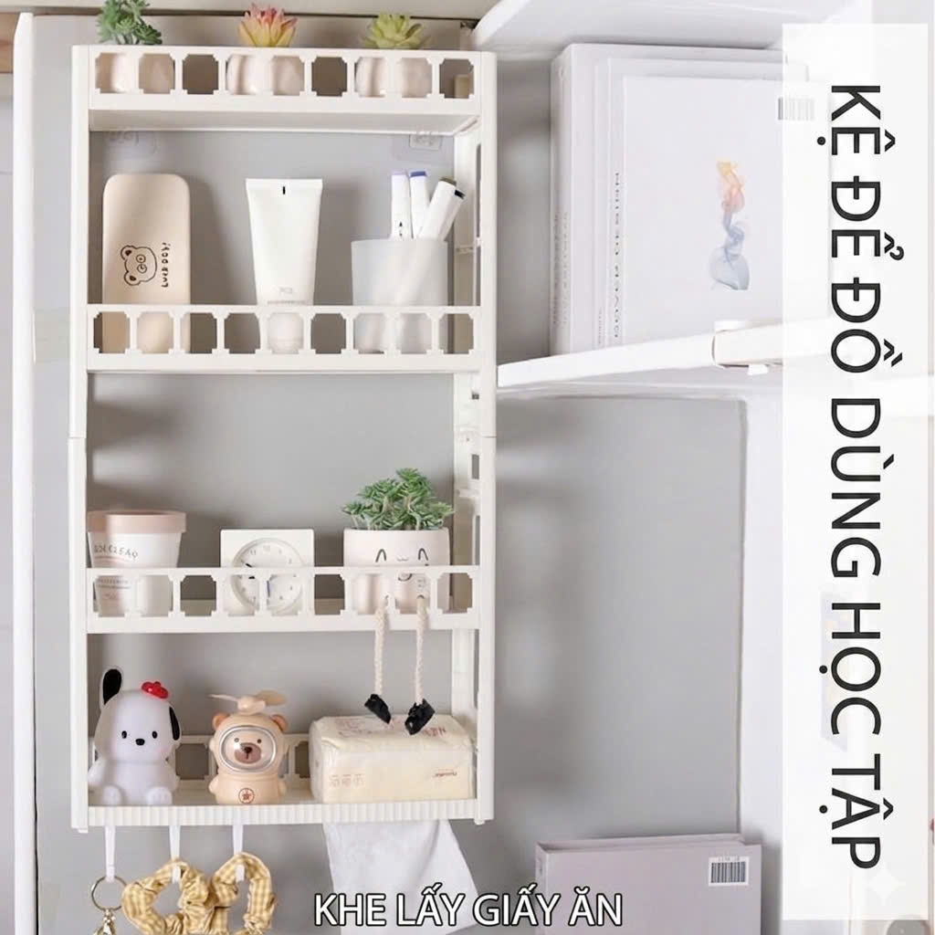 Kệ Đa Năng Dán Tường 2/3/4 Tầng - Kệ Để Đồ Decor Phòng Ngủ , Bàn Học , Nhà Bếp , Nhà Tắm , | BigBuy360 - bigbuy360.vn